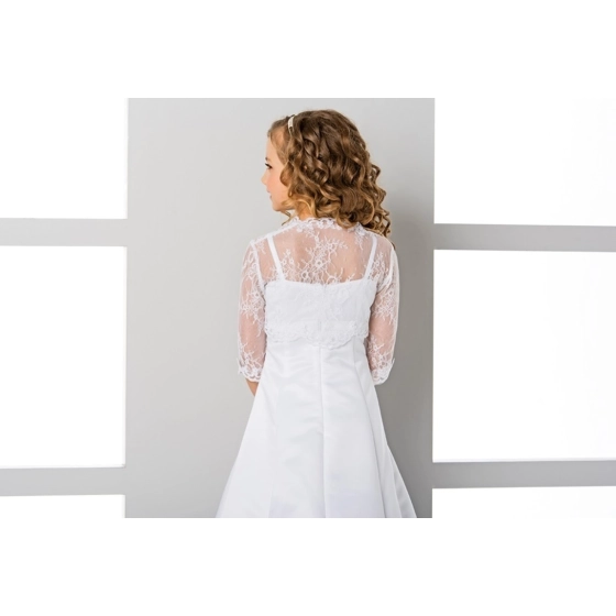 Boléro dentelle fille manches 2/3