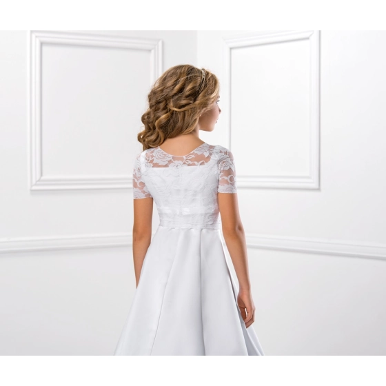 Boléro dentelle fille manches courtes