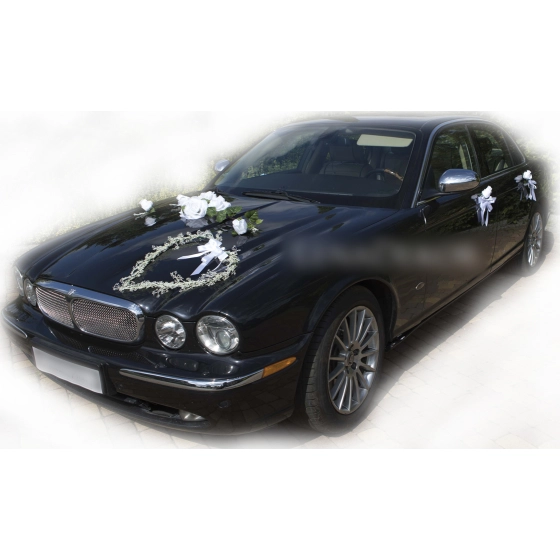 Hääkoristelu autolle BIANCA. Deluxe-sarja