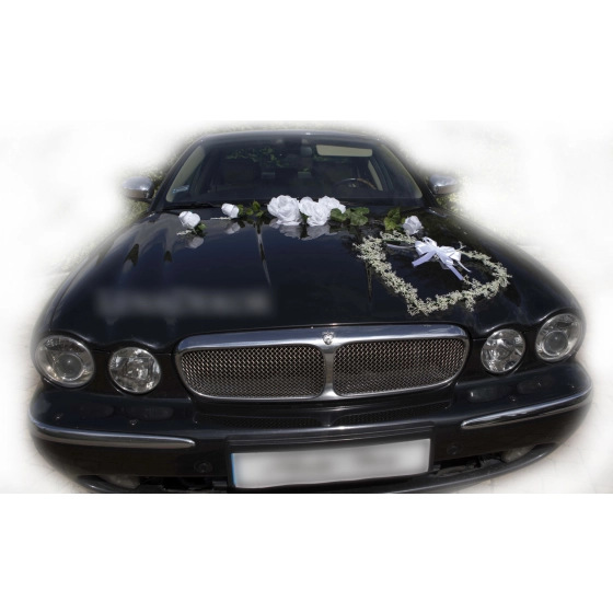 Hääkoristelu autolle BIANCA. Deluxe-sarja