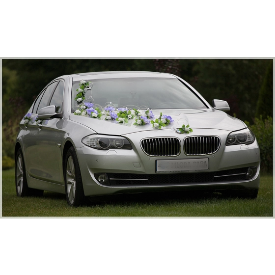 Décoration pour Mariage Roses violettes et Blanches Vira