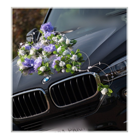 Décoration pour Mariage Roses violettes et Blanches Vira