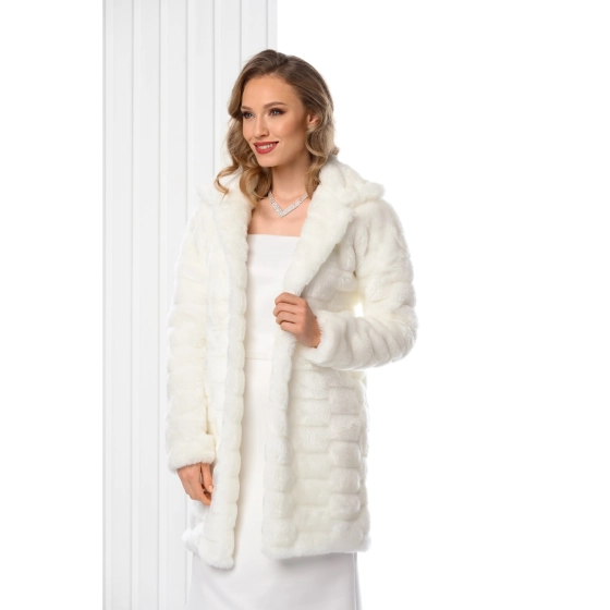 Fausse Fourrure Manteau de mariée pour hiver long