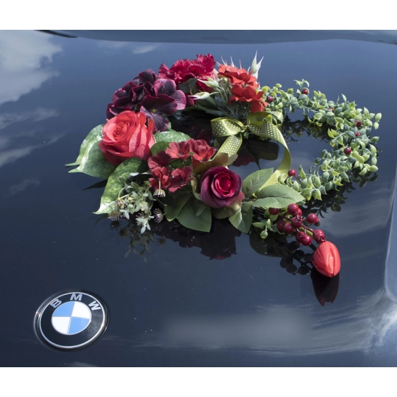 Hääkoristelu autolle ELISA. Deluxe-sarja.