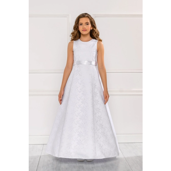 Robe de cérémonie enfant Satin Dentelle