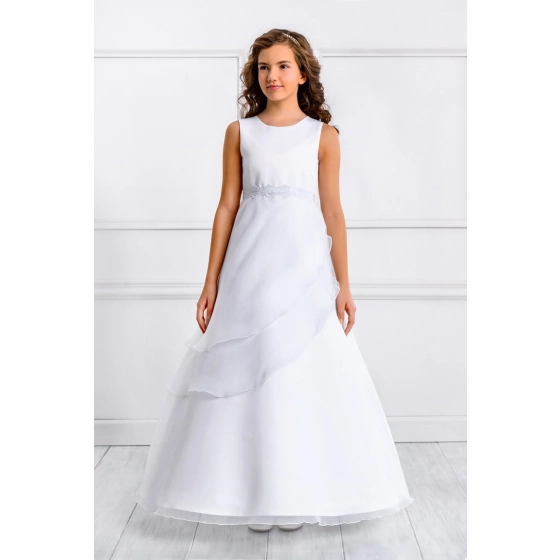 Robe de communion Satin et Organza