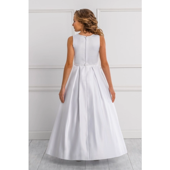 Robe de communion Satin et Perles