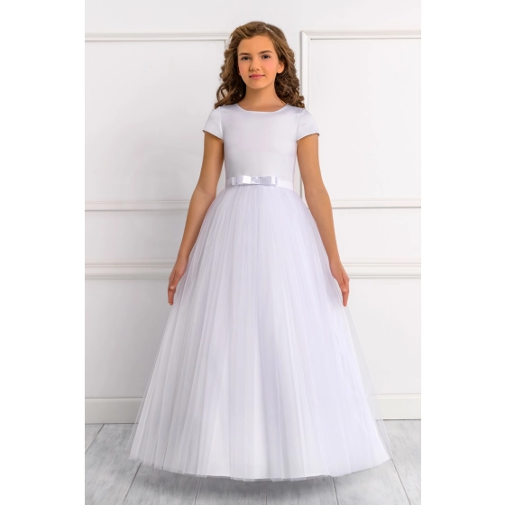 Robe de communion Satin et Tulle