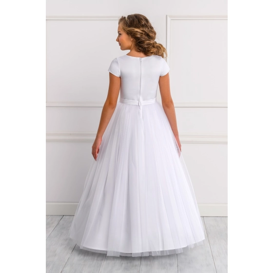 Robe de communion Satin et Tulle