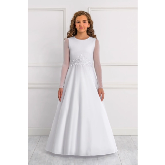 Robe de communion Tulle Satin et Dentelle